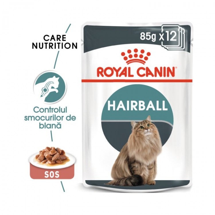 Hrana umeda Royal Canin Hairball Care Pouch 12x85g Royal Canin imagine 2022